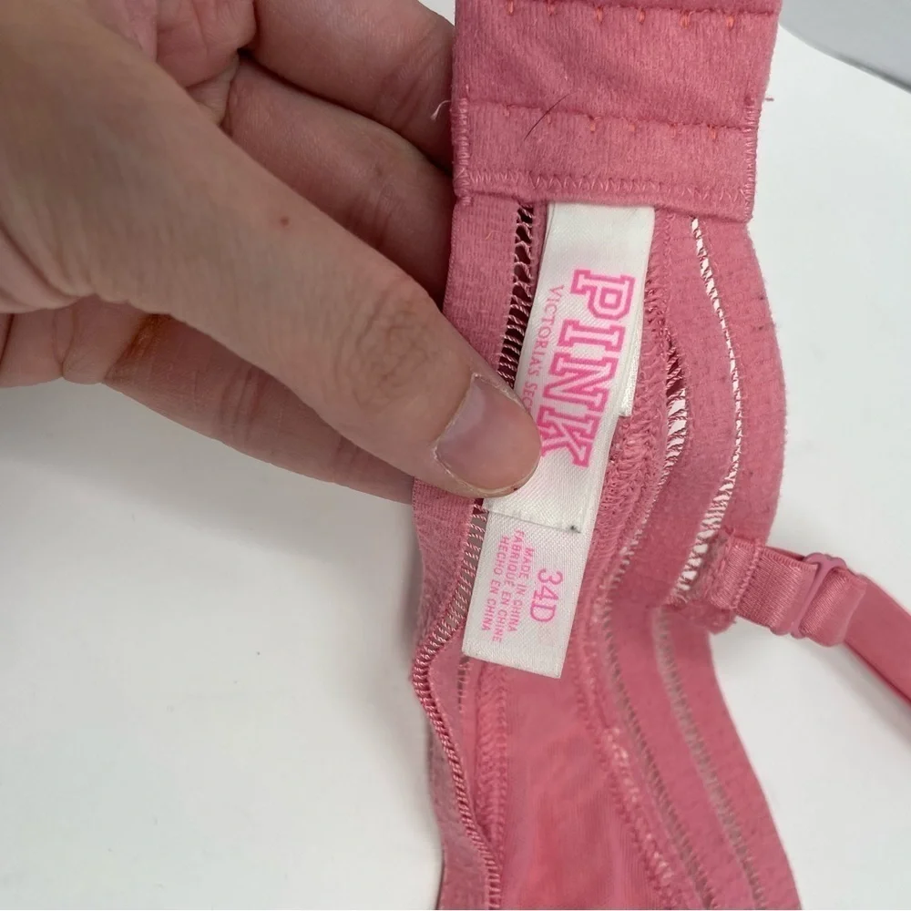 Victoria’s Secret PINK Pink Unlined Lace Bra